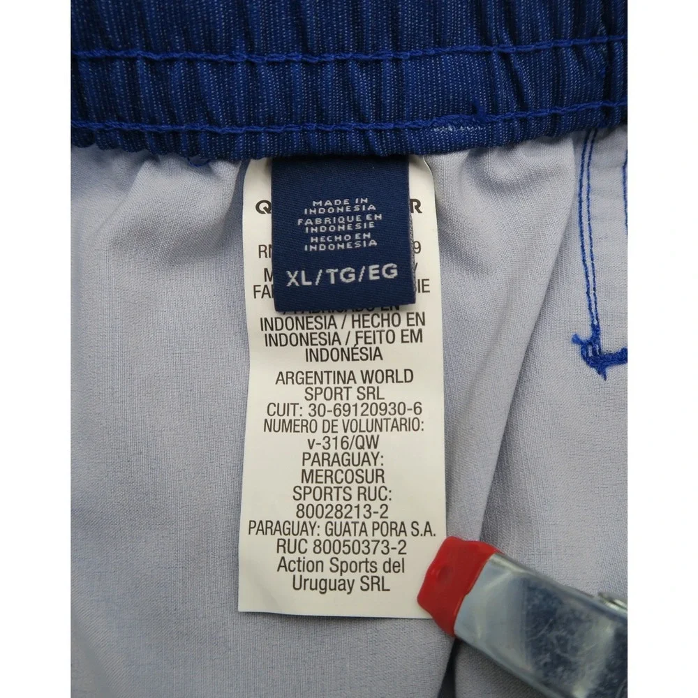 Quiksilver Tokolocom Mens Royal Blue Graphic Board Shorts XL Swim Trunks
